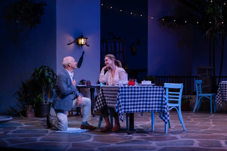 Dan Butler and Peri Gilpin in SLOW FOOD by Wendy MacLeod production photo by Joey Moro 2048x1365 1 768x512