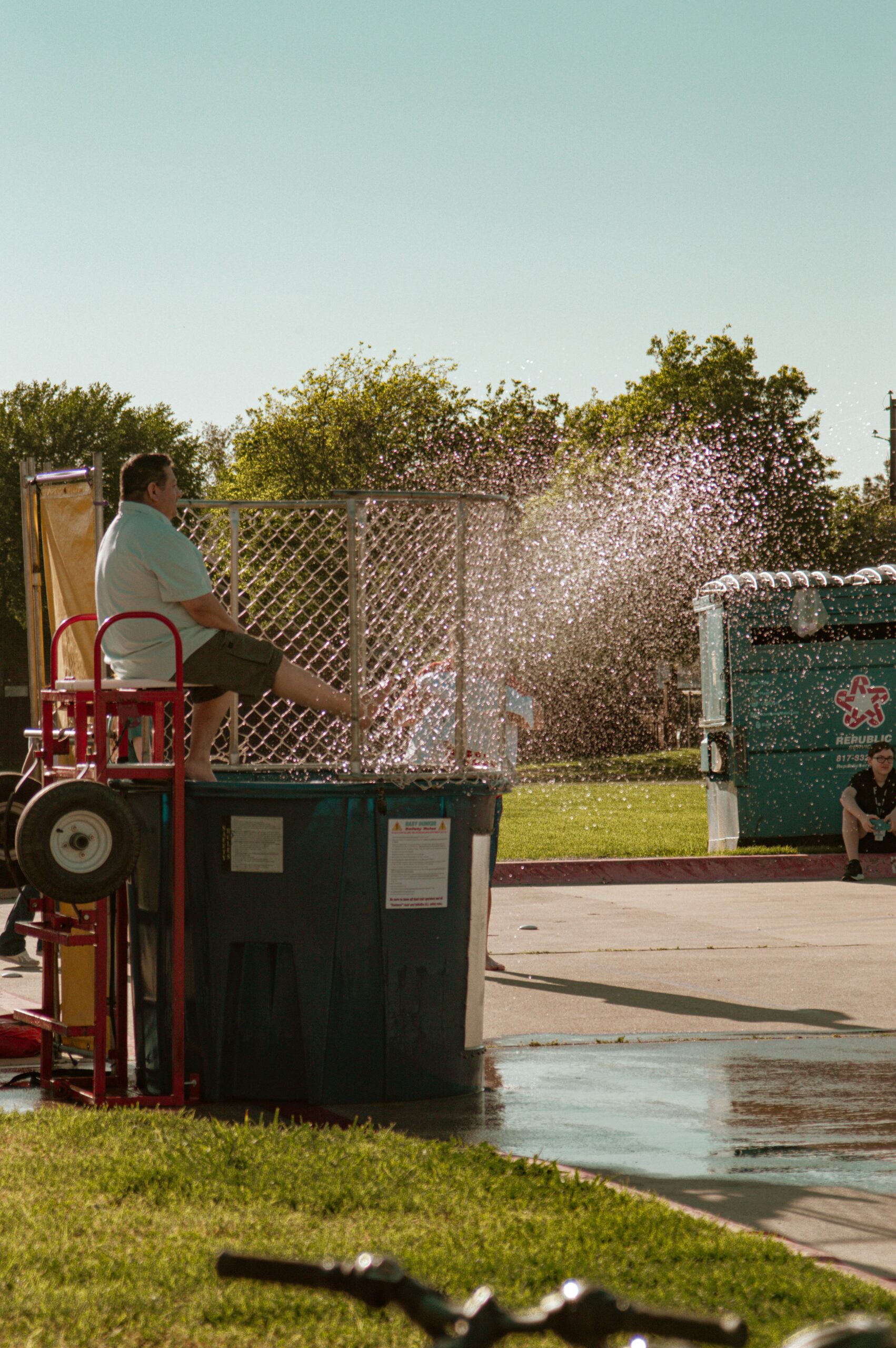 Dunk tank at the celebration