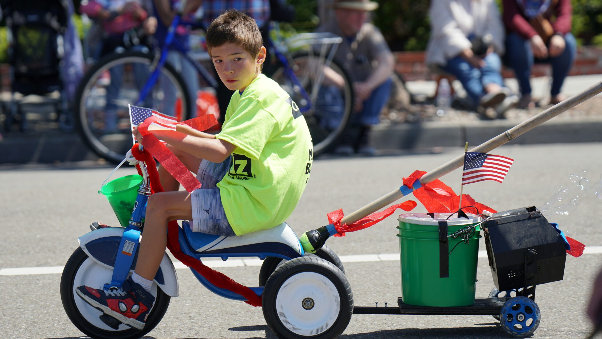 Kids' decorated bike parade